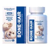 Мультивітаміни для дітей Golden Pharm Bone-Hair Підтримка здоров'я кісток і волосся жувальні таблетки №60