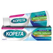 Фіксуючий крем для зубних протезів Корега Екстра сильний Свіжа м’ята 40г