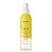 Солнцезащитный невидимый спрей-мист Babe Laboratorios Sun Protection SPF 50 для лица, тела и волос 150 мл