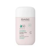 Солнцезащитный минеральный флюид Babe Laboratorios Sun Protection SPF 50 с физическими фильтрами с тонирующим эффектом 50 мл