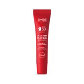 Бальзам-тінт для губ та щік Babe Laboratorios Sun Protection SPF 50 із гіалуроновою кислотою та пептидами RED 20 мл