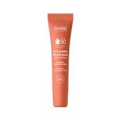 Бальзам-тінт для губ та щік Babe Laboratorios Sun Protection SPF 50 із гіалуроновою кислотою та пептидами NUDE 20 мл