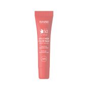 Бальзам-тінт для губ та щік Babe Laboratorios Sun Protection SPF 50 із гіалуроновою кислотою та пептидами PINK 20 мл
