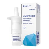 КСАЛОПТИК ЭКО КАПЛИ ГЛАЗ. 50МКГ/МЛ 2,5 МЛ №1