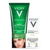 Набор для ухода за проблемной кожей Vichy Normaderm: Гель для глубокого очищения кожи Нормадерм Фитосолюшн 200 мл и Ежедневный флюид Нормадерм Фитосолюшн двойного действия 50 мл