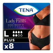 ПОДГ.Д/ВЗР.TENA LADY PANTS +  LARGE №8 ТРУСЫ ЖЕН. ЧЕРН.  8190