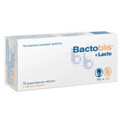 Бактобліс + Лакто таблетки диспергуючі в ротовій порожнині 950 мг №10