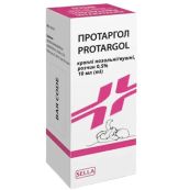 Протаргол капли ушные/назальные 0,5 % флакон с крышкой-пипеткой 10 мл