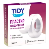 Медицинский пластырь TIDY на тканевой основе 1,25 см ? 500 см №1