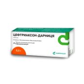 Цефтриаксон-Дарниця порошок для розчину для ін'єкцій 0,5 г флакон №5