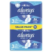 Гігієнічні прокладки Always Ultra День та Ніч Супер Екстра ультратонкі Розмір 3 №14