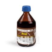 Йод розчин спиртовий для зовнішнього застосування 5 % флакон 100 мл