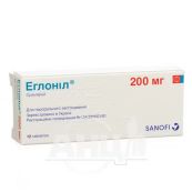 Еглоніл таблетки 200 мг блістер №12