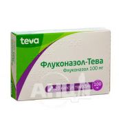 Флуконазол-Тева капсули тверді 100 мг блістер №10