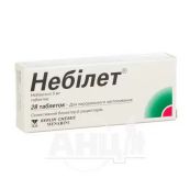 Небілет таблетки 5 мг блістер №28