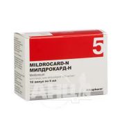 Милдрокард-Н раствор для инъекций 10% ампула 5 мл №10