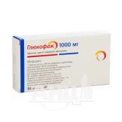 Глюкофаж таблетки вкриті плівковою оболонкою 1000 мг №30