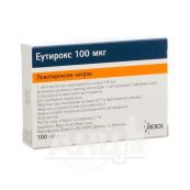 Еутирокс таблетки 100 мкг блістер №100