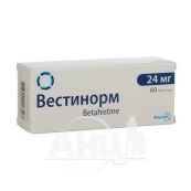 Вестінорм таблетки 24 мг блістер №60