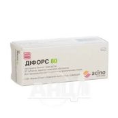 Діфорс 80 таблетки вкриті плівковою оболонкою 5 мг + 80 мг блістер №30