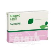 Бронхостоп пастилки 59,5 мг блістер №20