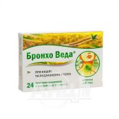 Бронхо Веда льодяники мед та лимон №24