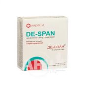 Де-Спан розчин для ін'єкцій 25 мг/мл ампула 2 мл касета №10
