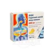 АЦЦ гарячий напій мед лимон порошок для орального розчину по 600 мг по 3 г пакетик №6