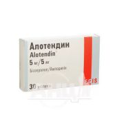 Алотендин таблетки 5 мг/5 мг блістер №30