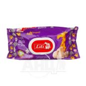 Салфетки влажные Lili с ромашкой №120