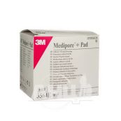 Пов'язка адгезивна для закриття ран 3М Medipore + pad 6 см х 10 см