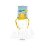 Пляшка Lindo li 147 вигнута з ручками силіконова соска 250 мл