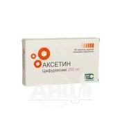 Аксетин таблетки покрытые пленочной оболочкой 250 мг стрип №10