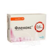Фленокс розчин для ін'єкцій 6000 анти-Ха МО шприц 0,6 мл блістер №10