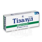 Тізалуд таблетки 4 мг блістер №30