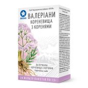Валеріани кореневища з коренями 1,5 г фільтр-пакет №20
