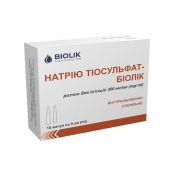 Натрия тиосульфат-Биолек раствор для инъекций 30 % ампула 5 мл №10