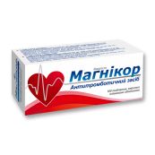 Магнікор таблетки вкриті плівковою оболонкою 75 мг блістер №100