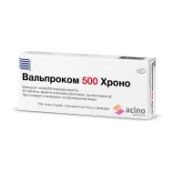 Вальпроком 500 Хроно таблетки пролонгованої дії вкриті плівковою оболонкою блістер №30