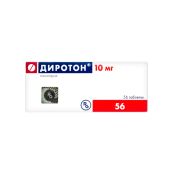 Диротон таблетки 10 мг блістер №56