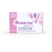 Фемостон конті таблетки вкриті оболонкою 1 мг/5 мг блістер №28