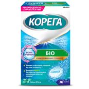 Корега Біо таблетки для очищення зубних протезів №30