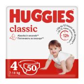 Подгузники детские гигиенические Huggies Classic 4 (7-18кг) №50