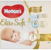 Подгузники детские гигиенические Huggies Elite Soft 2 (4-7кг) №27