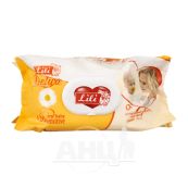 Серветки вологі Lili делюкс з ромашкою №120