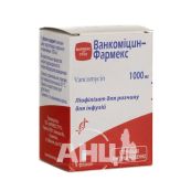 Ванкоміцин-Фармекс ліофілізований порошок для розчину для інфузій 1000 мг флакон №1