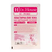 Пластирна пов'язка на нетканій основі h pore Dr. House стерильна 10 см х 15 см
