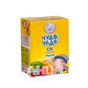 Сік Чудо-Чадо персик з м'якоттю, цукром та вітаміном С 200 мл