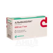 Альфахолін розчин оральний 600мг 7мл №10