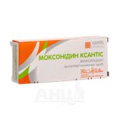 Моксонідин Ксантіс таблетки вкриті плівковою оболонкою 0,4 мг блістер №30